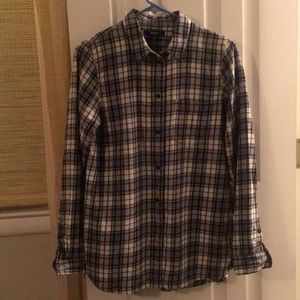 Madewell flannel button down.